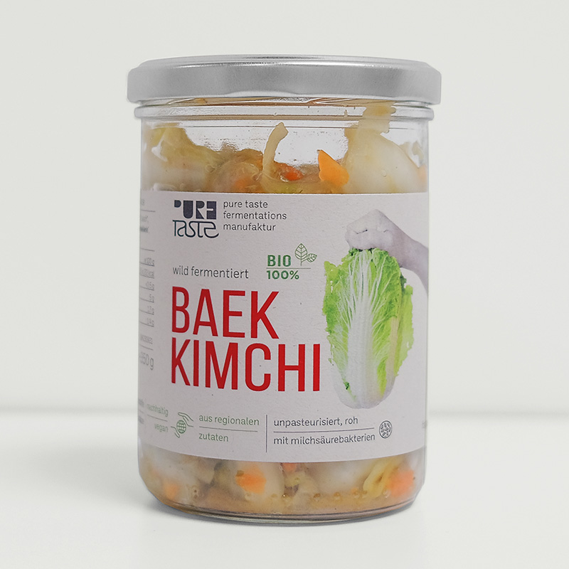 Baek Kimchi – das Milde Kimchi ohne Chili, lokal hergestellt
