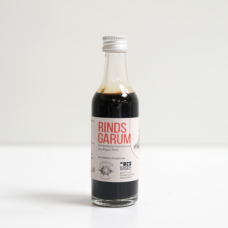 Garum – fermentierte Fleischsauce aus Angus-Rind, Demeter-Qualität